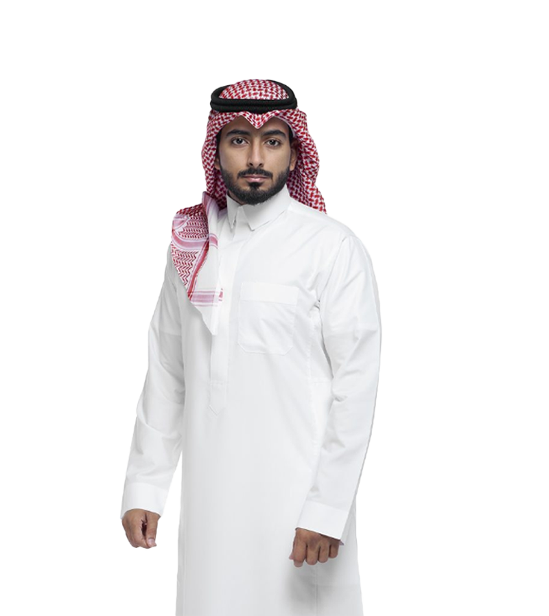 Traditional White Saudi Thobe: Islamic Clothing