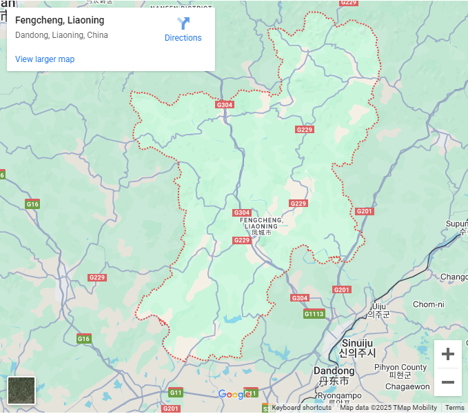 Fengcheng Tuozhe Clothing Co., Ltd Address Map